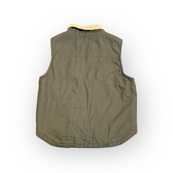 Lee Premium Select Men's Sherpa Lined Vest Olive Green Full Zip Outdoors Sz L - Picture 3 of 7